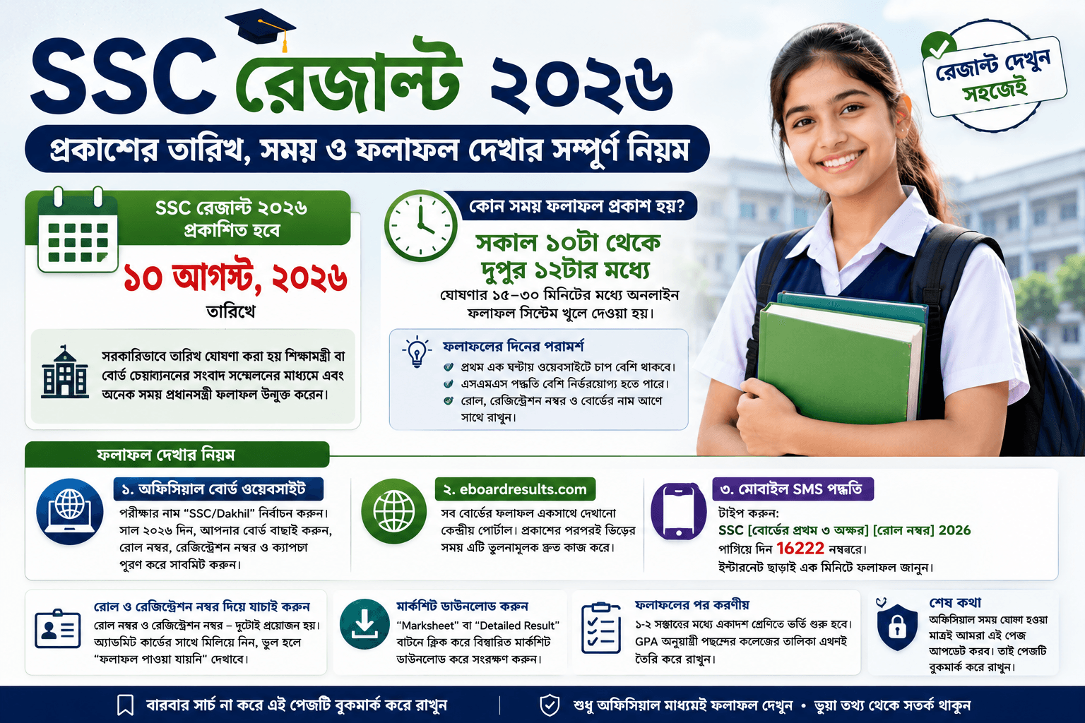 SSC রেজাল্ট ২০২৬: প্রকাশের তারিখ, সময় ও ফলাফল দেখার সম্পূর্ণ নিয়ম