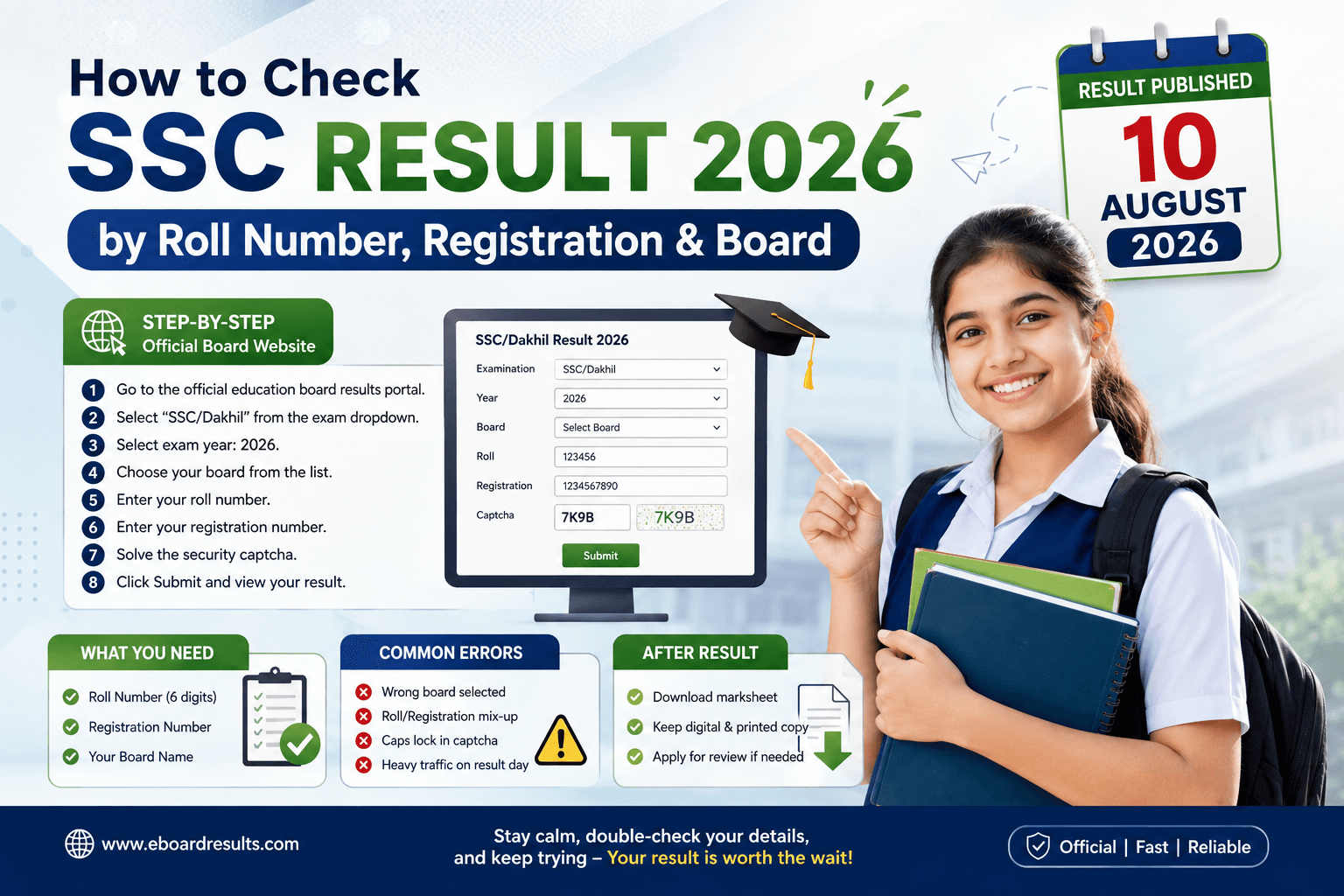 How to Check SSC Result 2026 by Roll Number, Registration & Board